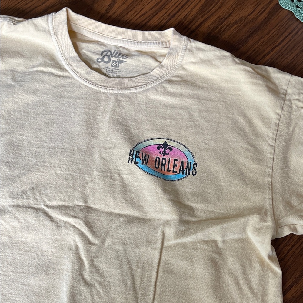Blue 84 Cream New Orleans Tee